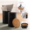 Glitzhome® Modern Black Metal Storage Accent Table Set